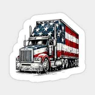 Semi trailer truck Magnet