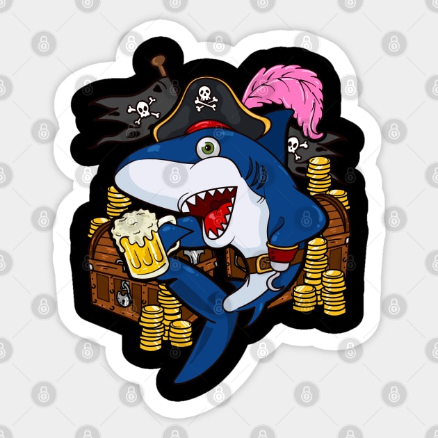 Pirate Costume Captain Hook Shark Funny Cruise Attire - Pirate