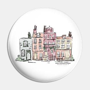 Vintage Houses Pin