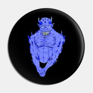 Grinning Blue Devil Pin