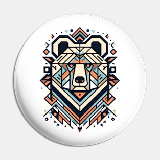 Abstract Animal Bear 2 Pin