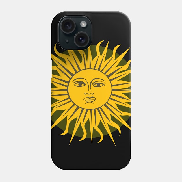 July 9: Argentina Independence Day. The sun. The symbol of Argentina. Phone Case by NataKremlevaArt