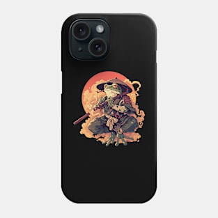 samurai frog Phone Case