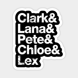 Clark Lana Pete Chloe and Lex - Smallville Magnet