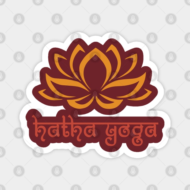Hatha Yoga Magnet by Scar