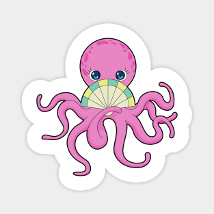 Octopus Hand fan Magnet