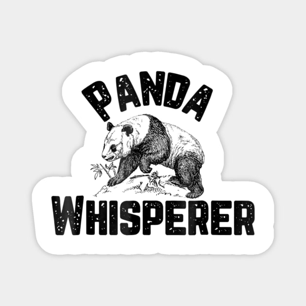 Panda Whisperer Funny Panda Bear Zoo Keeper Graphic Magnet by williamarmin