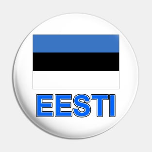 The Pride of Estonia - Estonian National Flag Design (Estonian Text) Pin