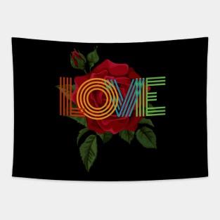 Woman Valentine Gift | Red Rose Lover | Lovely Tapestry