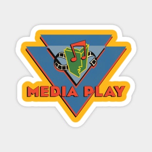 Retro Defunct Media Play Record Store Magnet