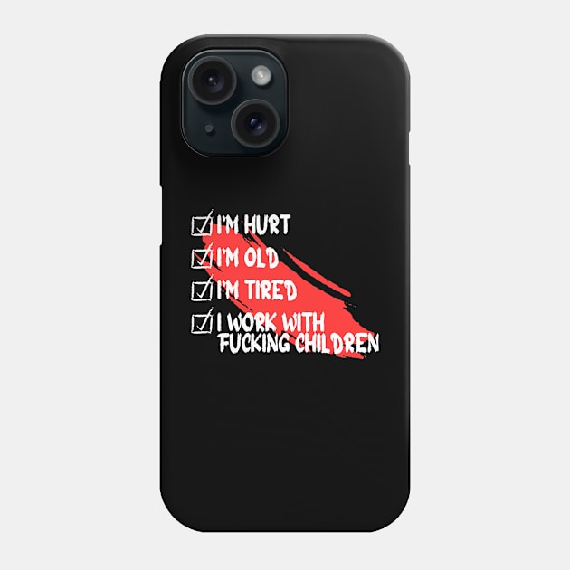 Worn Out, Rebellious, and Working with Kids - Old Man Punk Phone Case by ShekaDarMichell