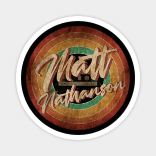 Matt Nathanson Vintage Circle Art Magnet