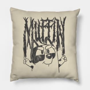 MUFFIN BLACK METAL VINTAGE Pillow