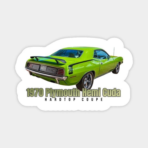 1970 Plymouth Hemi Cuda Hardtop Coupe Magnet by Gestalt Imagery