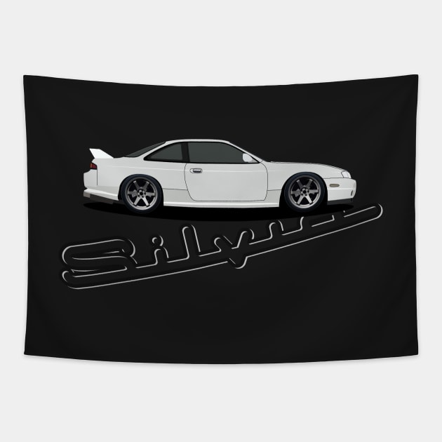 SIlvia S14 Tapestry by AutomotiveArt