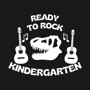 Dinosaur And Guitar Kindergarten T-Shirt