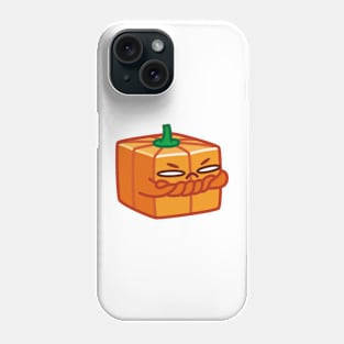 The square pumpkin was angry Phone Case