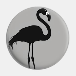 Flamingo Shadow Silhouette Anime Style Collection No. 143 Pin