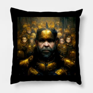 Dark army of the dwarves | Black and Gold Pillow