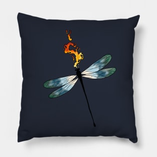 Fire Breathing Dragonfly Pillow