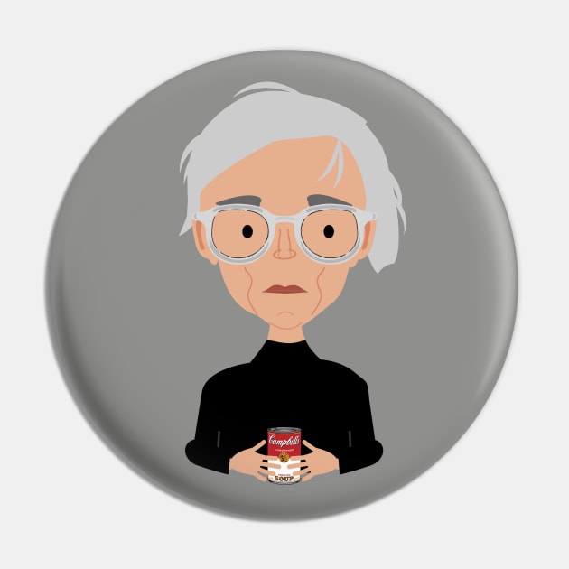 Andy Warhol Pin by Creotumundo