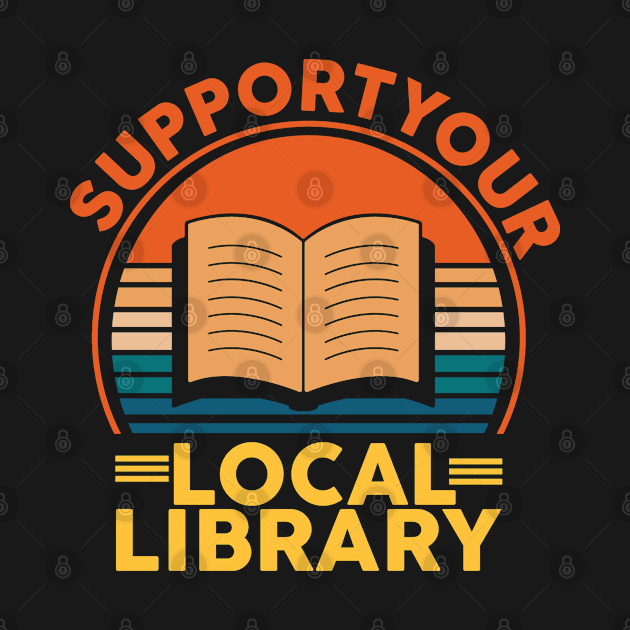 Support your local library vintage by AdelDa19