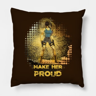 Lara Croft (Tomb Raider) | "Make Her Proud" Collection Pillow