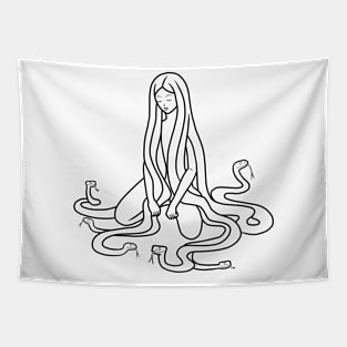 Medusa | Snake Queen | Greek Mythology | Outlines Tapestry