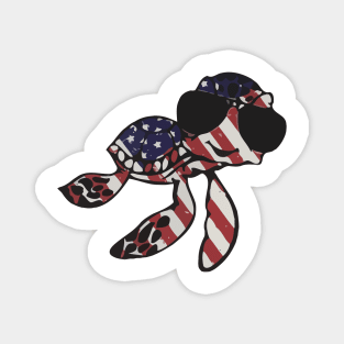 American turtle flag Magnet