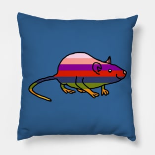 Rainbow Rat Pillow