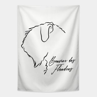 Bouvier des Flandres profile dog lover Tapestry