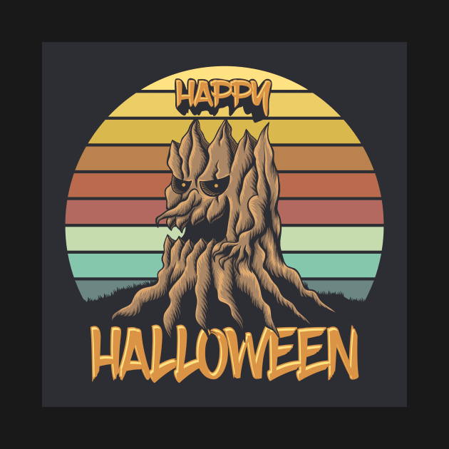 happy halloween t-shirt by moussatee