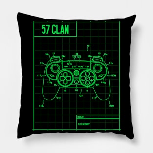 57 Clan Game Controller "Call Me Daddy" Pillow