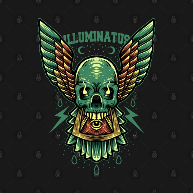 illuminati skull by donipacoceng