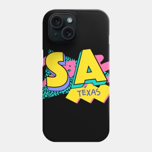 San Antonio, Texas Retro 90s Logo Phone Case