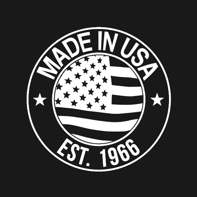 Made in USA, est. 1966 by Mounika