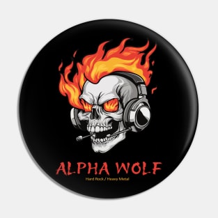 alpha wolf Pin