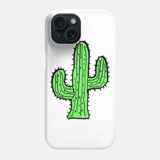 Plain Green Cactus Phone Case