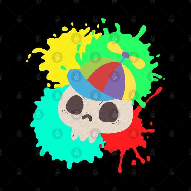 Skull Whimsy by AlmostMaybeNever