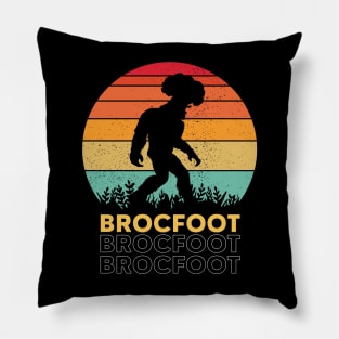 Brocfoot Broccoli Bigfoot Vintage Funny Pillow