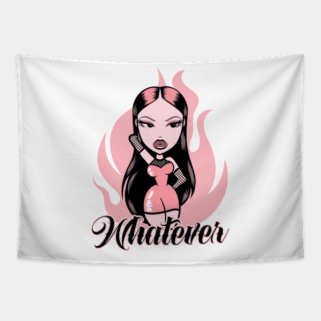 Whatever - Bad Girl Tapestry by Tip Top Tee's