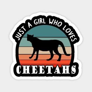 Cheetah women big cat girls love animals Magnet