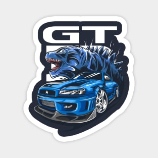 Speed  godzila Magnet