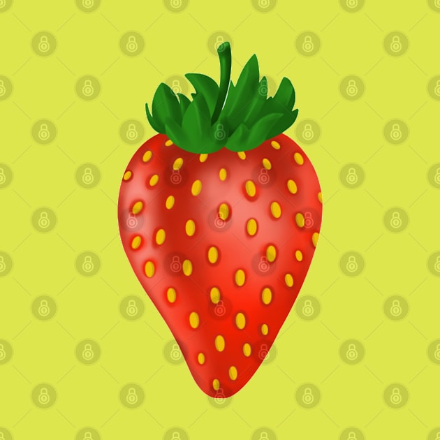 Strawberry Fruit by Print Art Station