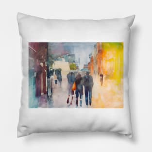 street scene Pillow