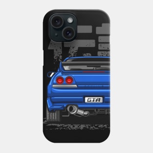 Monster Skyline GTR R33 (Paradise Blue) Phone Case