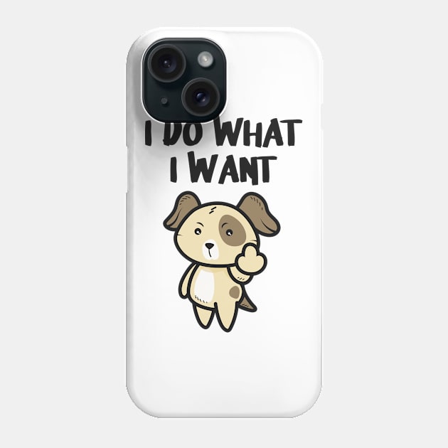 Dog Middlefinger Puppy Funny Dogs Gifts Phone Case by Foxxy Merch