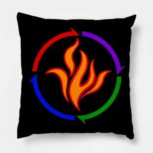 The Stalking Embers Pillow