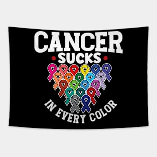 Sucks In Every Color Ribbons Warrior Tapestry