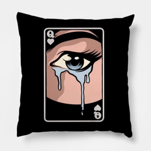 Tears and woman Pillow